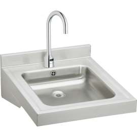 WCLWO1923OSDSACC Commercial Lavatory Sink Package with Single Faucet Hole in Buffed Satin