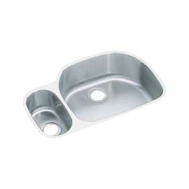 Harmony Lustertone Stainless Steel 32-In Undermount Kitchen Sink Kit With Kitchen Sink, Bottom Grid, Faucet, Strainer, Disposer Strainer, Drain Installation Kit