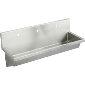 Commercial Stainless Steel Handwash Sink with 3 Faucet Holes in Buffed Satin