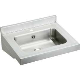ELVWO22191 Commercial Lavatory Sink with Single Faucet Hole in Buffed Satin
