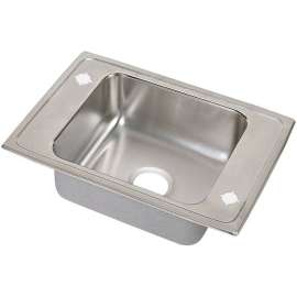 DRKADQ222055 Stainless Steel Single Bowl Top Mount Quick-Clip Sink