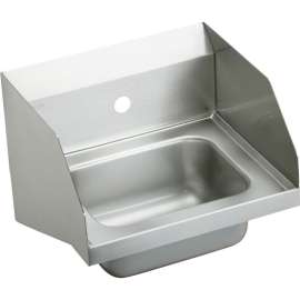 CHS1716LRS1 Commercial Stainless Steel Handwash Sink with Single Faucet Hole in Buffed Satin