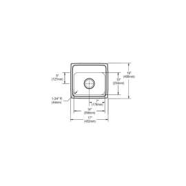 Stainless Steel Single Bowl Top Mount Quick-Clip Sink with 3 Faucet Holes in Lustrous Highlighted Satin