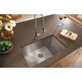 Avado EFU281610T Stainless Steel Single Bowl Undermount Sink in Polished Satin