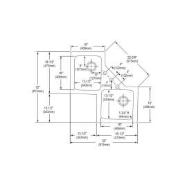 Gourmet Lustertone ELUH3232 Stainless Steel Double Bowl Undermount Sink in Lustrous Highlighted Satin