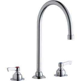 LK800GN08L2 Commercial 3-Hole Faucet in Chrome