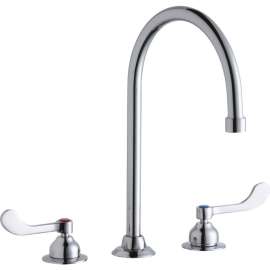 LK800GN08T4 Commercial 3-Hole Faucet in Chrome