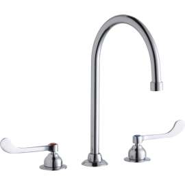 LK800GN08T6 Commercial 3-Hole Faucet in Chrome
