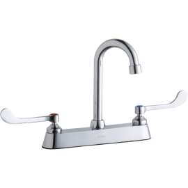 LK810GN04T6 Commercial 3-Hole Faucet in Chrome