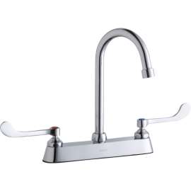 LK810GN05T6 Commercial 3-Hole Faucet in Chrome