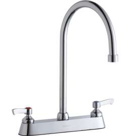 LK810GN08L2 Commercial 3-Hole Faucet in Chrome