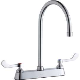 LK810GN08T4 Commercial 3-Hole Faucet in Chrome
