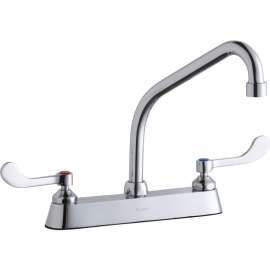 LK810HA08T4 Commercial 3-Hole Faucet in Chrome