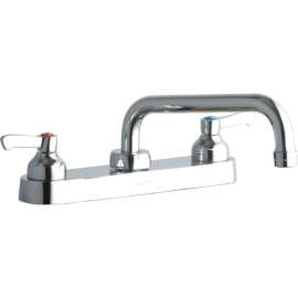 LK810TS08L2 Commercial 3-Hole Faucet in Chrome