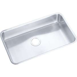 Gourmet Lustertone ELUHAD281645 Stainless Steel Single Bowl Undermount Sink in Lustrous Highlighted Satin