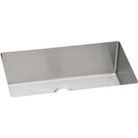 Stainless Steel Single Bowl Undermount Sink in Polished Satin