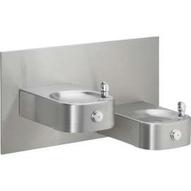 Soft Sides EHW217FPK Heavy Duty ADA Bi-Level Fountain in Stainless Steel