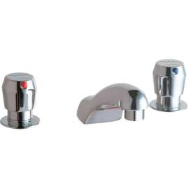 Universal LK651 Metered 3-Hole Faucet in Chrome