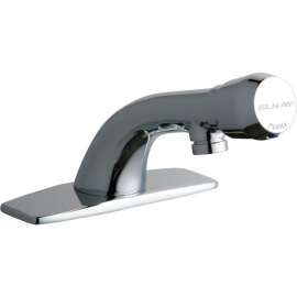 Metered 3-Hole Faucet in Chrome
