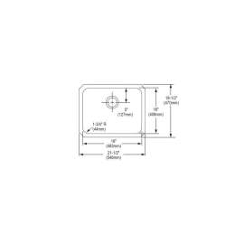 Lustertone ELUHAD191655 Stainless Steel Single Bowl Undermount Sink in Lustrous Highlighted Satin
