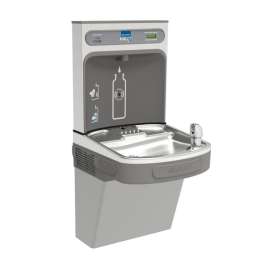 EZH2O LZS8WSVRLK Filtered Bottle Filling Station with Single ADA Cooler in Light Gray Granite