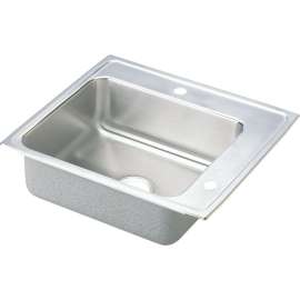 DRKADQ222045R Lustertone Stainless Steel Single Bowl Top Mount Quick-Clip Sink