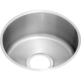 The Mystic Lustertone ELUH16FBDBG Stainless Steel Single Bowl Undermount Sink Kit in Lustrous Highlighted Satin