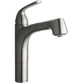 Pull-Out Kitchen Single-Hole Faucet in Brushed Nickel