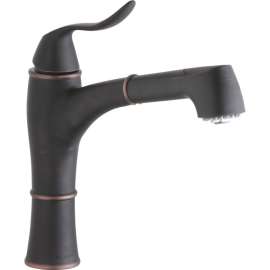 Explore LKEC1041RB Pull-Out Kitchen Single-Hole Faucet in Oil Rubbed Bronze