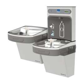 EZH2O EZSTLDDWSSK Bottle Filling Station with Versatile Bi-Level ADA Cooler in Stainless Steel