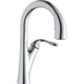 Pull-Down Bar/Prep Single-Hole Faucet in Chrome