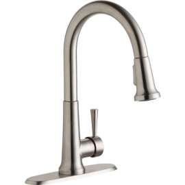 Everyday LK6000LS Pull-Down Kitchen Single-Hole Faucet in Lustrous Steel