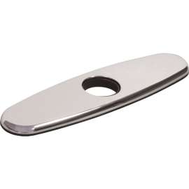3-Hole Escutcheon Plate in Lustrous Steel