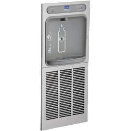 EZH2O LZWSGRN8K Filtered Bottle Filling Station In-Wall with Green Chiller in Stainless Steel