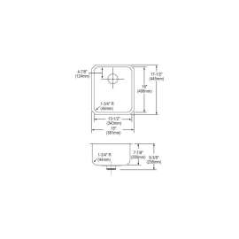 Gourmet Lustertone ELUH1316PDBG Stainless Steel Single Bowl Undermount Sink Kit with Perfect Drain in Lustrous Highlighted Satin