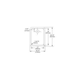Gourmet Lustertone ELUH1418PD Stainless Steel Single Bowl Undermount Sink Kit with Perfect Drain in Lustrous Highlighted Satin
