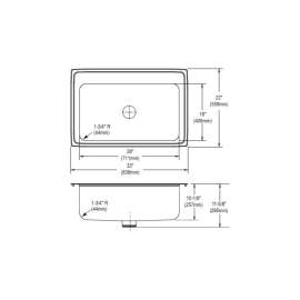 Stainless Steel Single Bowl Top Mount Sink Kit with 3 Faucet Holes and Perfect Drain in Lustrous Highlighted Satin