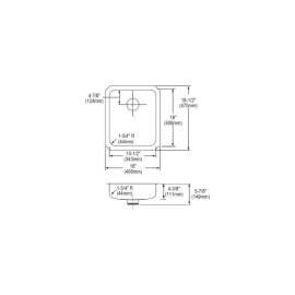 Gourmet Lustertone ELUHAD131645PD Stainless Steel Single Bowl Undermount Sink Kit with Perfect Drain in Lustrous Highlighted Satin