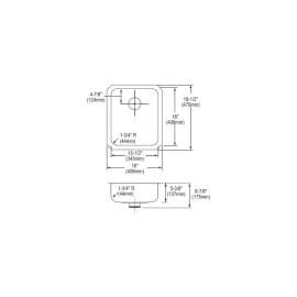 Gourmet Lustertone ELUHAD131655PD Stainless Steel Single Bowl Undermount Sink Kit with Perfect Drain in Lustrous Highlighted Satin