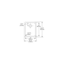Gourmet Lustertone ELUHAD141850PD Stainless Steel Single Bowl Undermount Sink Kit with Perfect Drain in Lustrous Highlighted Satin