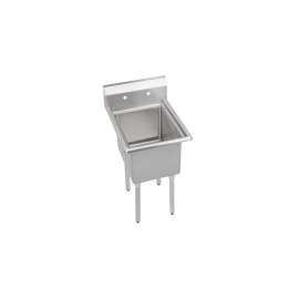 Dependabilt Stainless Steel 21" X 25-13/16" X 43-3/4" 16 Gauge One Compartment Sink With Stainless Steel Legs, 14-1C16X20-0X