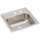 Lustertone Classic Stainless Steel 15" X 15" X 6-1/8" Mr2-Hole Single Bowl Drop-In Bar Sink, BLR1560MR2