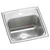 Celebrity Stainless Steel 15" X 15" X 6-1/8" 1-Hole Single Bowl Drop-In Bar Sink W/Center Drain, BPSR151