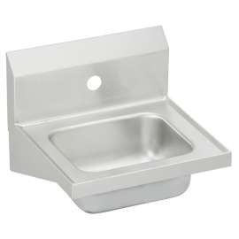 Stainless Steel 16-3/4" X 15-1/2" X 13" 1-Hole Single Bowl Wall Hung Handwash Sink, CHS17161