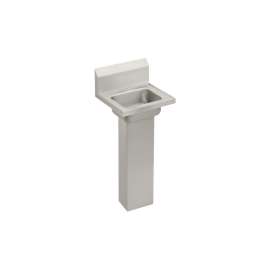 Stainless Steel 16-3/4" X 15-1/2" X 13" Single Bowl Wall Hung Handwash Sink, CHSP17160