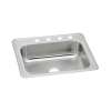 Celebrity Stainless Steel 25" X 21-1/4" X 6-7/8" 4-Hole Single Bowl Drop-In Sink, CR25214