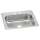 Celebrity Stainless Steel 25" X 22" X 7" 2-Hole Single Bowl Drop-In Sink, CR25222