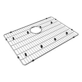 Crosstown Stainless Steel 22-1/2" X 15-1/2" X 1-1/4" Bottom Grid W/Rear Center Drain Opening, CTXOBG2215