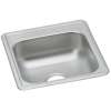 Dayton Stainless Steel 17" X 19" X 6-1/8", 0-Hole Single Bowl Drop-In Bar Sink, D117190