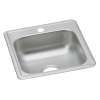 Dayton Stainless Steel 17" X 19" X 6-1/8" 1-Hole Single Bowl Drop-In Bar Sink, D117191